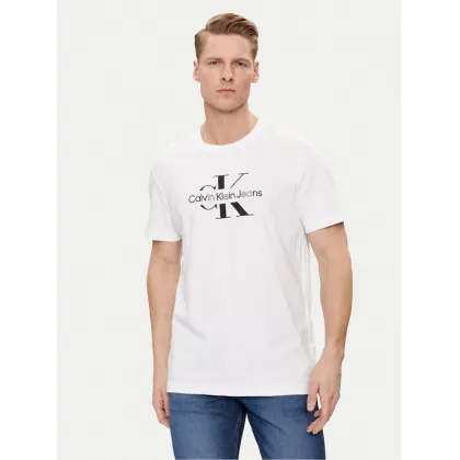 Zdjęcie Calvin Klein Jeans T-Shirt Distrupted J30J325190 Biały Regular Fit