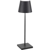 Zdjęcie Ciemnoszara lampa Poldina na biurko