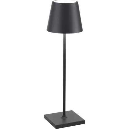 Zdjęcie Ciemnoszara lampa Poldina na biurko