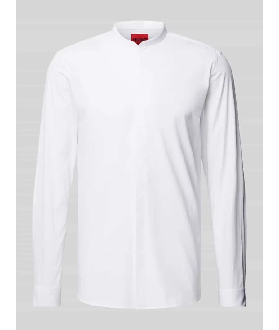 obrazek 1 Koszula biznesowa o kroju extra slim fit ze stójką model ‘ENRIQUE’