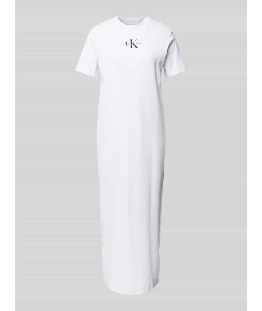 obrazek 1 Calvin Klein Jeans Sukienka codzienna Monologo J20J225543 Biały Regular Fit