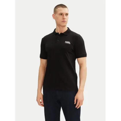 Zdjęcie KARL LAGERFELD Polo 745088 552235 Czarny Regular Fit