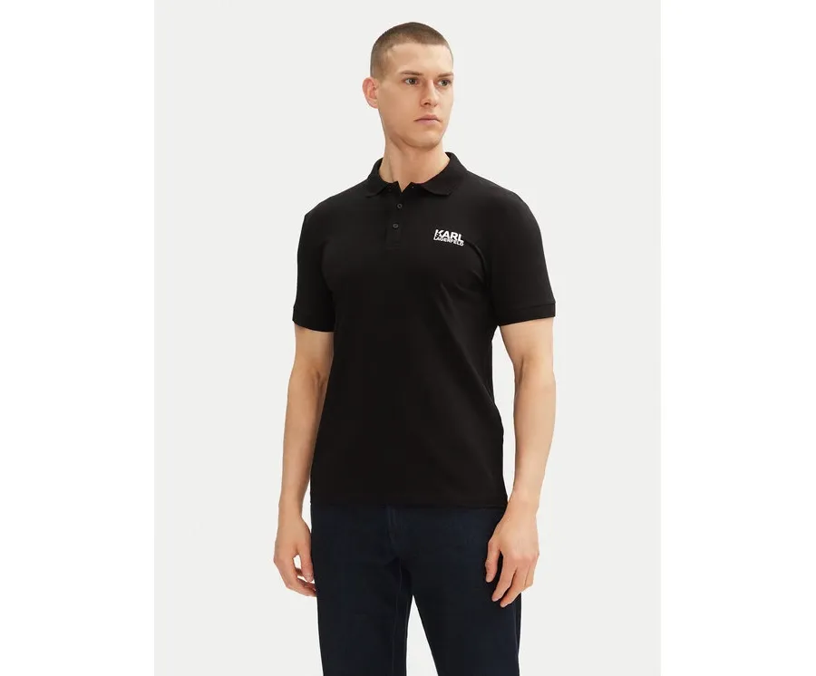 obrazek 1 KARL LAGERFELD Polo 745088 552235 Czarny Regular Fit