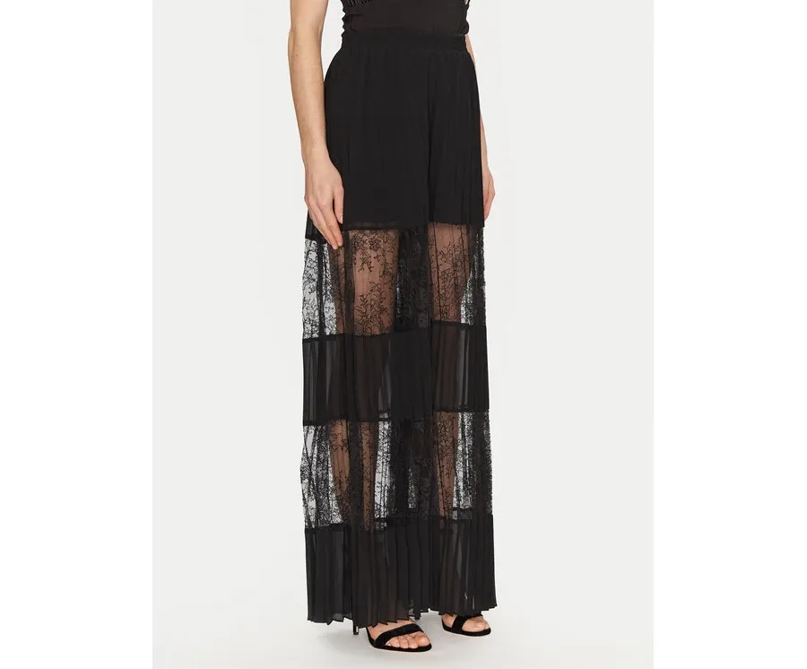 obrazek 1 TWINSET Spodnie palazzo 251TP2782 Czarny Wide Leg