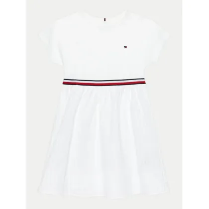 Zdjęcie Tommy Hilfiger Sukienka codzienna Global Stripe KG0KG07925 D Biały Regular Fit