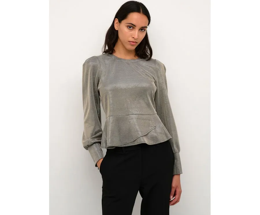 obrazek 1 Karen by Simonsen Bluzka Kansaskb 10104595 Srebrny Shaped Fit