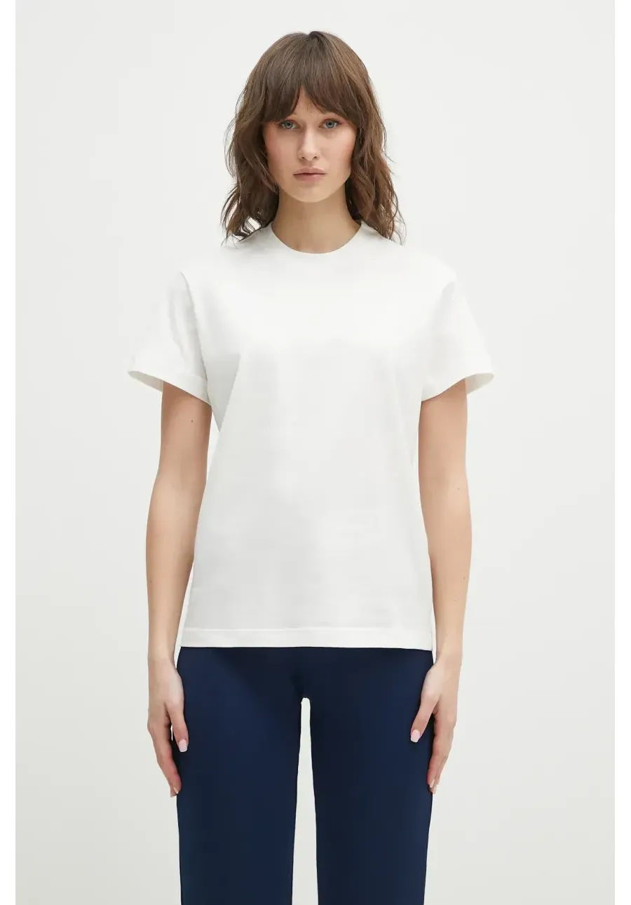 obrazek 1 Y-3 t-shirt bawełniany Regular Short Sleeve Tee damski kolor biały IX0391