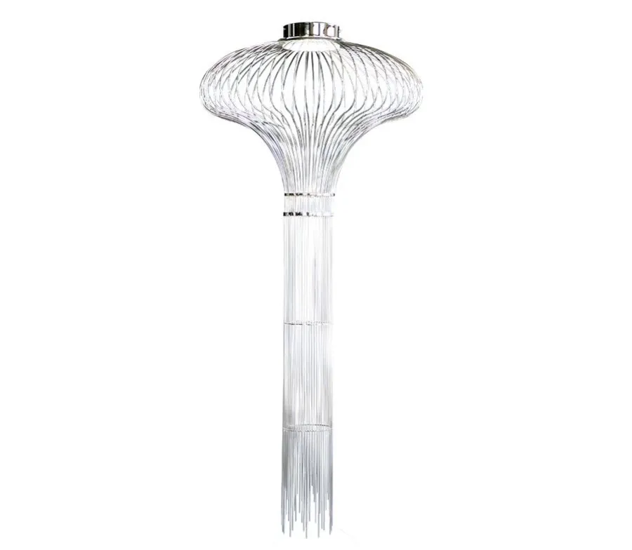 obrazek 1 Lampa sufitowa Onion ze stali i chromu