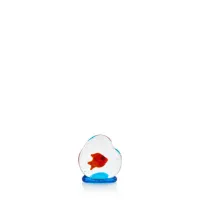 Picture A fish figurine in an aquarium made of Murano glass