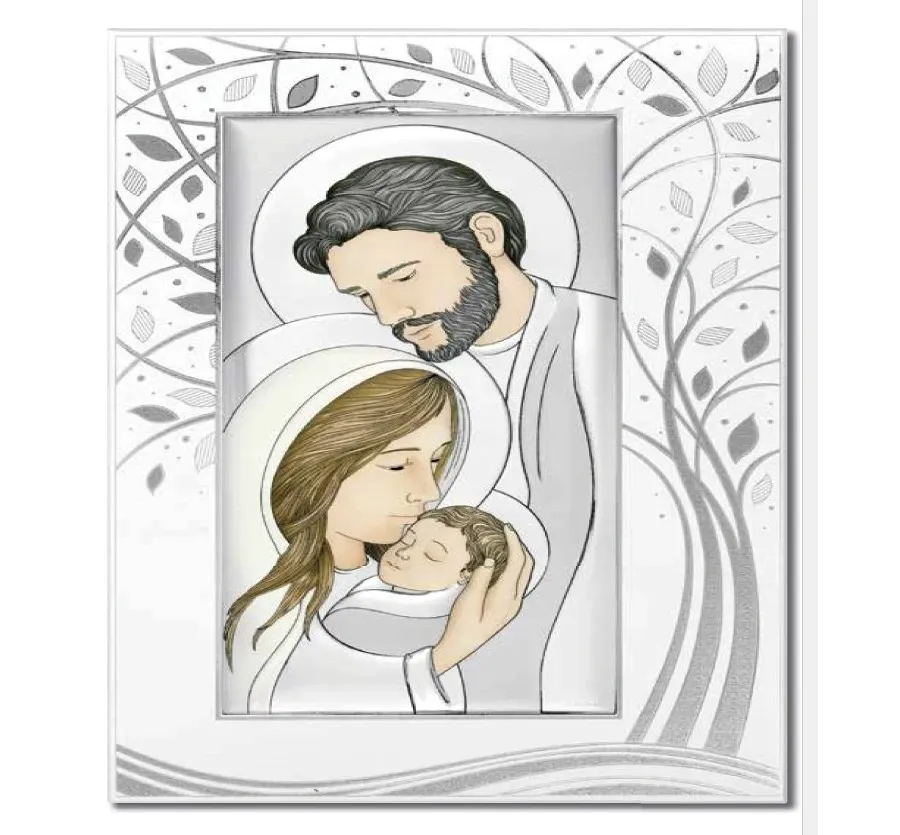 picture 1 A unique painting with a depiction of the Holy Family 30.8x46.3 cm