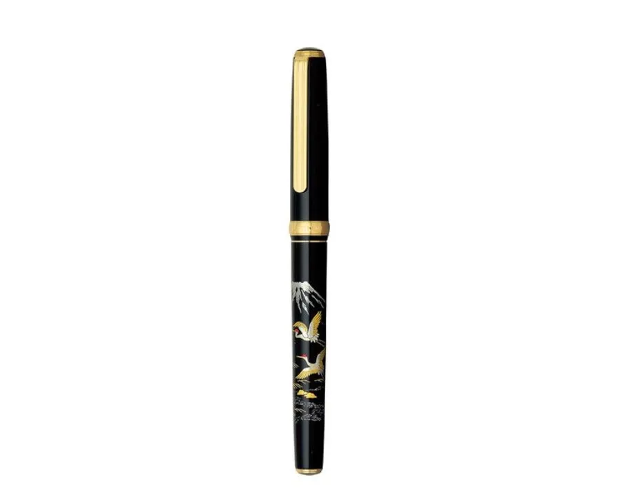 obrazek 1 Pióro wieczne Platinum Vicoh Modern Maki-e 18kt Crane & Mt. Fuji