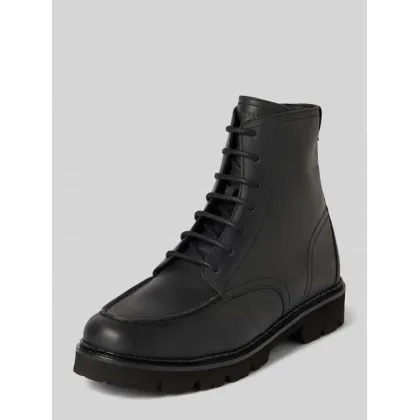 Zdjęcie Buty skórzane z detalami z logo model ‘loreto hektor’