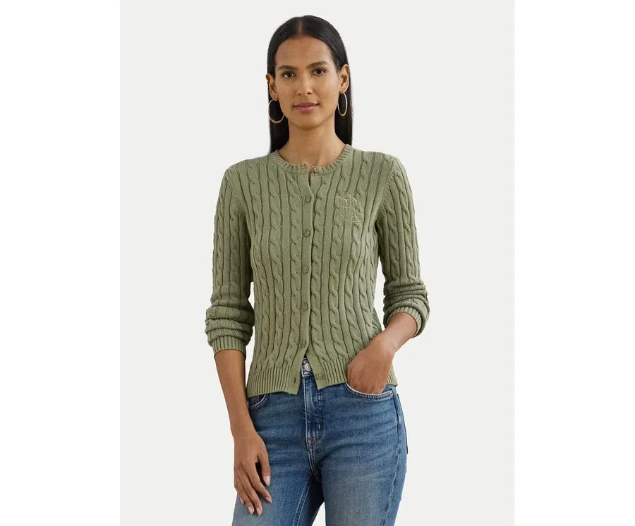 obrazek 1 LAUREN RALPH LAUREN Kardigan 200932225009 Zielony Slim Fit