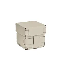 Picture Bottega basket 12x12xH13 cm in original vanilla color