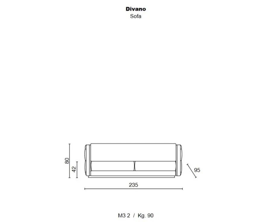 obrazek 4 Oryginalny mebel włoskiej produkcji - sofa Herrera