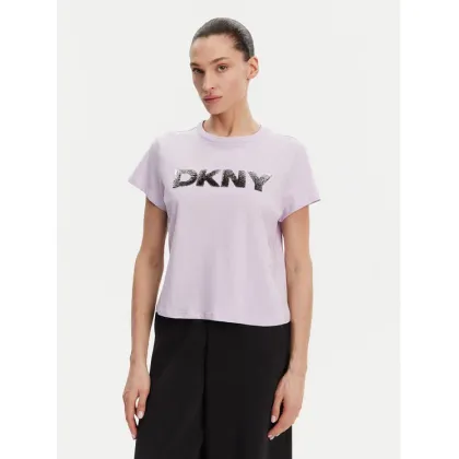 Zdjęcie DKNY T-Shirt DP4T1035 Fioletowy Regular Fit