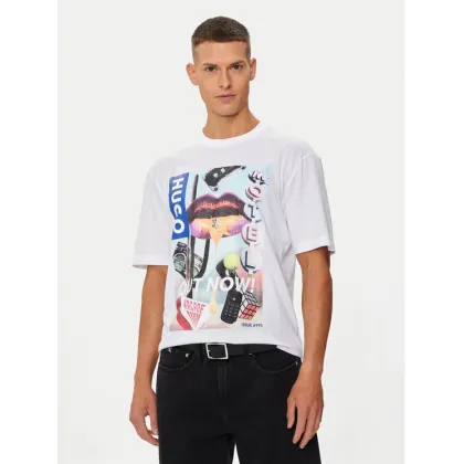 Zdjęcie Hugo T-Shirt Narcado 50513316 Biały Relaxed Fit HUGO