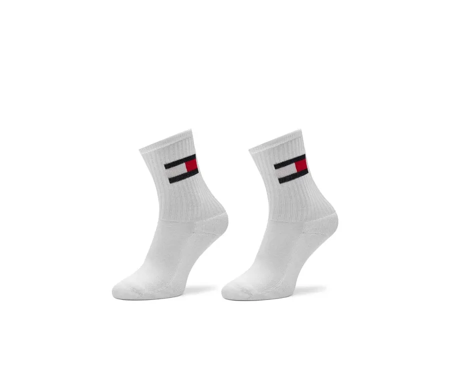 obrazek 1 Tommy Hilfiger Zestaw 2 par wysokich skarpet dziecięcych 701229940 Biały