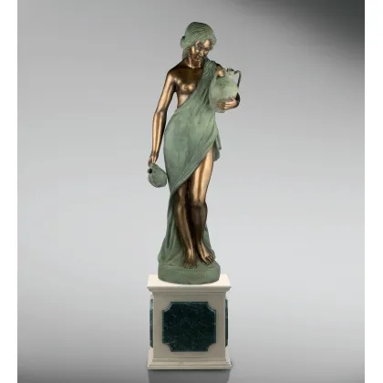 Picture Bronze sculpture of Susanna with jugs - Fonderia Artistica Ruocco