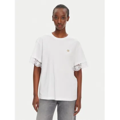 Zdjęcie TWINSET T-Shirt 251TT2410 Biały Relaxed Fit