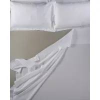 Picture Italian sheet for the bedroom - pearl gray color