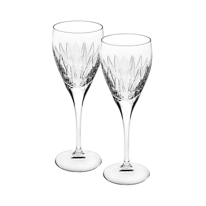 Zdjęcie Designerski zestaw dwóch kielichów do czerwonego wina Astro z reliefowym zdobieniem - Vista Alegre