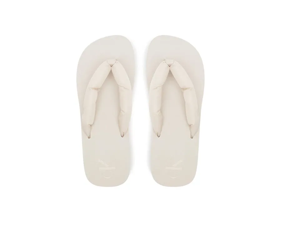 obrazek 1 Calvin Klein Jeans Japonki Beach Sandal Flatform Ttxr Satin YW0YW01723 Beżowy