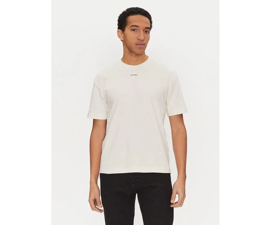 obrazek 1 Calvin Klein T-Shirt Nano Logo K10K112487 Biały Regular Fit
