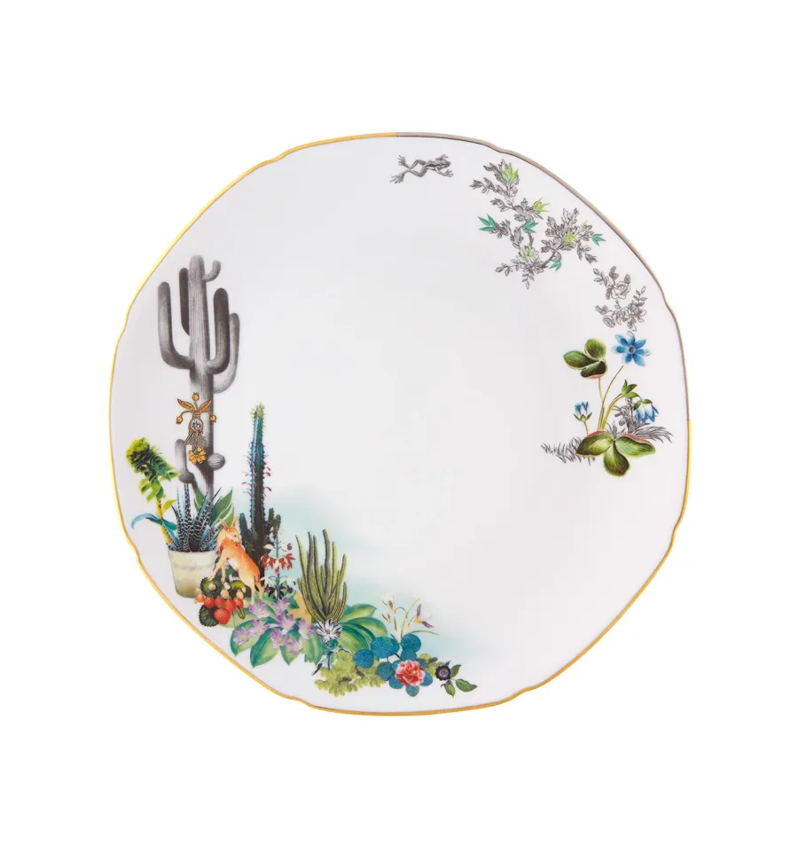 obrazek 1 Porcelanowy talerz obiadowy Rêveries z ozdobnym roślinnym motywem - Vista Alegre