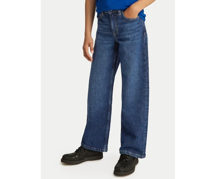 obrazek 1 Calvin Klein Jeans Jeansy IG0IG02710 Granatowy Wide Leg