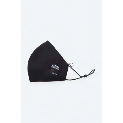 Zdjęcie Alpha Industries maseczka ochronna wielorazowego użytku Label Face Mask 128941.03-CZARNY