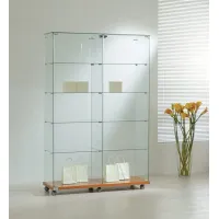 Picture Classic double display cabinet with four shelves
