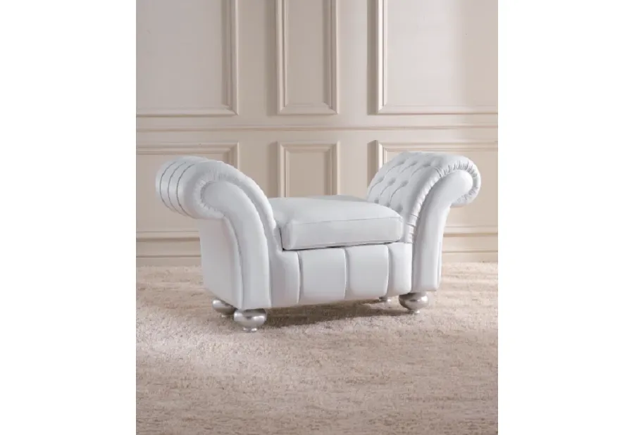 obrazek 1 Skórzana ławka w stylu chesterfield