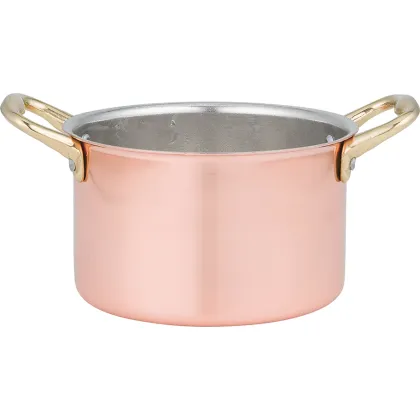 Zdjęcie Głęboki rondel z 2 uchwytami średnica 8cm - Cu Artigiana