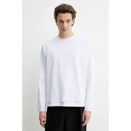 Zdjęcie Heliot Emil longsleeve kolor biały z aplikacją SS25_M_09_137_WHT02