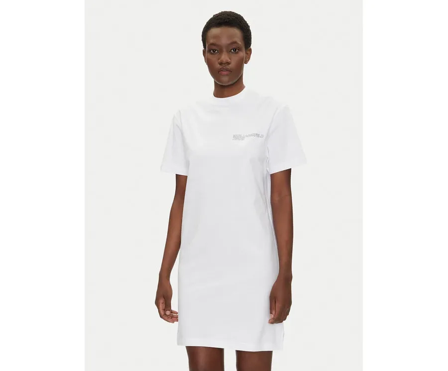 obrazek 1 KARL LAGERFELD Sukienka codzienna A2W13036 Biały Regular Fit