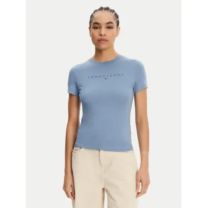 Zdjęcie Tommy Jeans T-Shirt Tonal Linear DW0DW20315 Niebieski Slim Fit