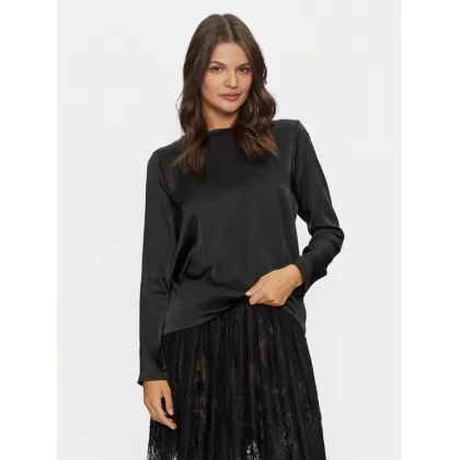 Zdjęcie ViCOLO Bluzka TS0202 Czarny Regular Fit