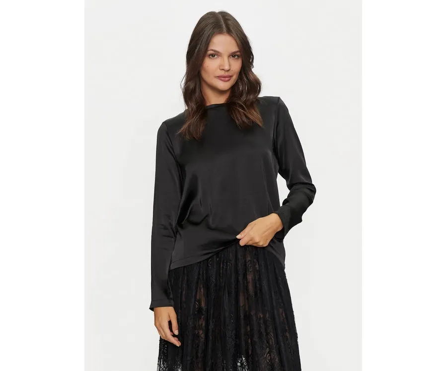 obrazek 1 ViCOLO Bluzka TS0202 Czarny Regular Fit