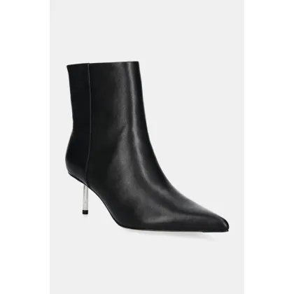 Zdjęcie Stand Studio botki skórzane Madison Studded Boot damskie kolor czarny na szpilce 66335-7770