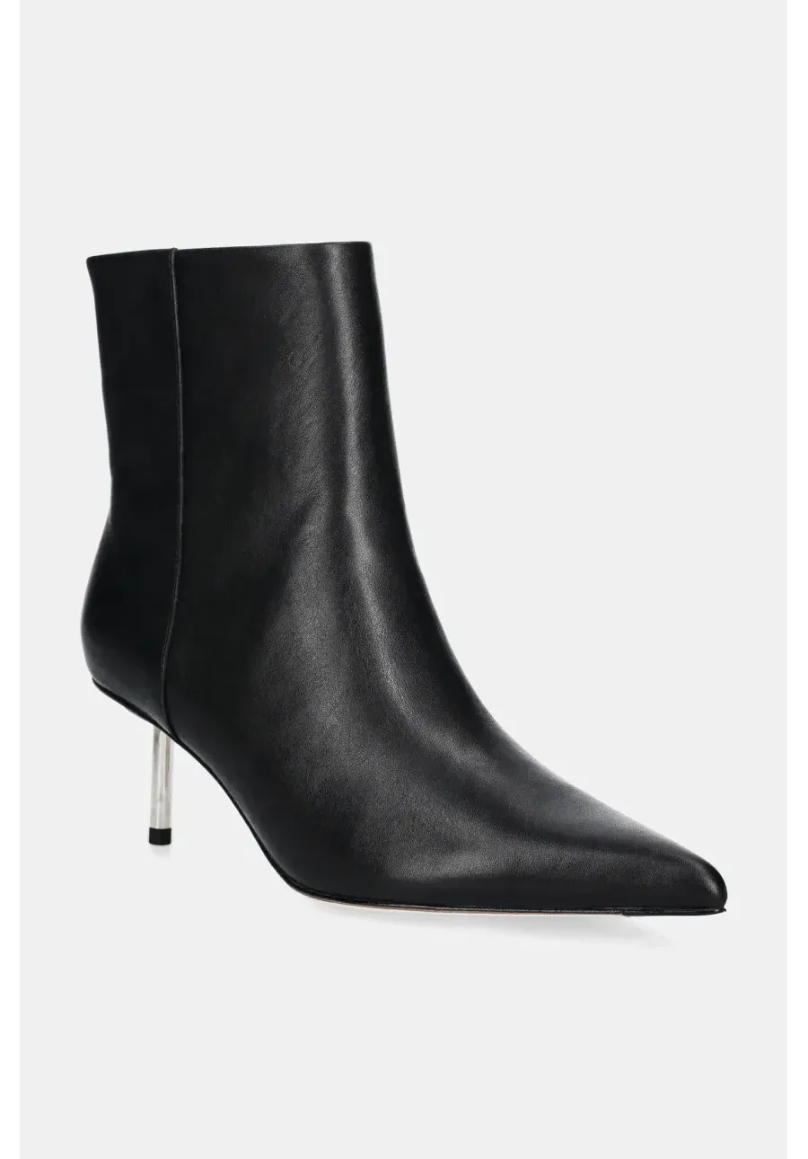 obrazek 1 Stand Studio botki skórzane Madison Studded Boot damskie kolor czarny na szpilce 66335-7770