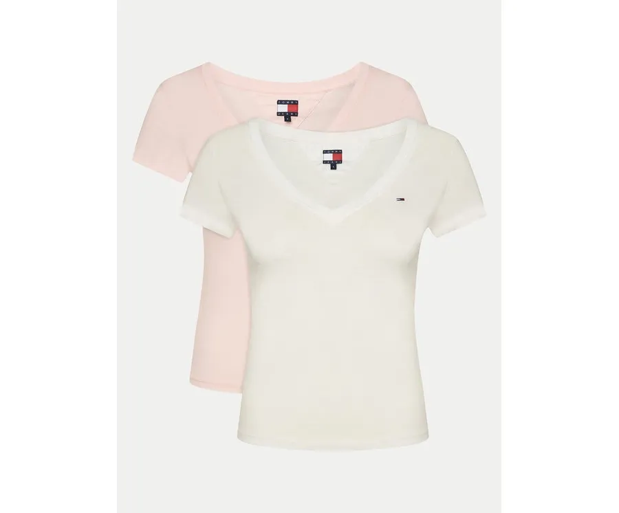 obrazek 1 Tommy Jeans Komplet 2 t-shirtów DW0DW21367 Kolorowy Slim Fit