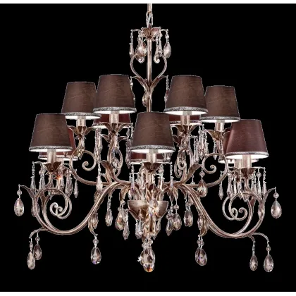 Zdjęcie Wyrafinowany żyrandol z kryształkami Swarovskiego - Euro Lamp Art