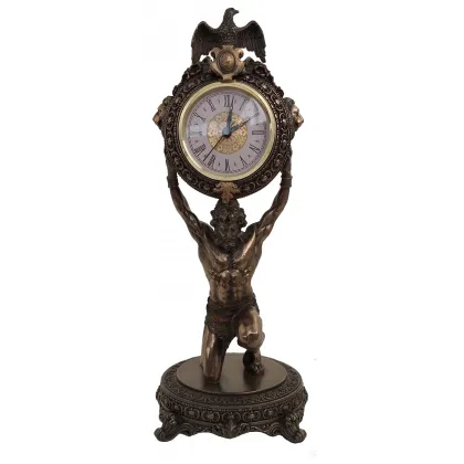 Picture Unique decoration - figure of the titan Atlas + clock