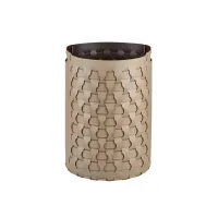 Zdjęcie Klasyczny pleciony duży kosz Dubai Ø40xH57 cm w kolorze cappuccino