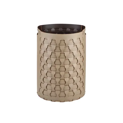 Zdjęcie Klasyczny pleciony duży kosz Dubai Ø40xH57 cm w kolorze cappuccino