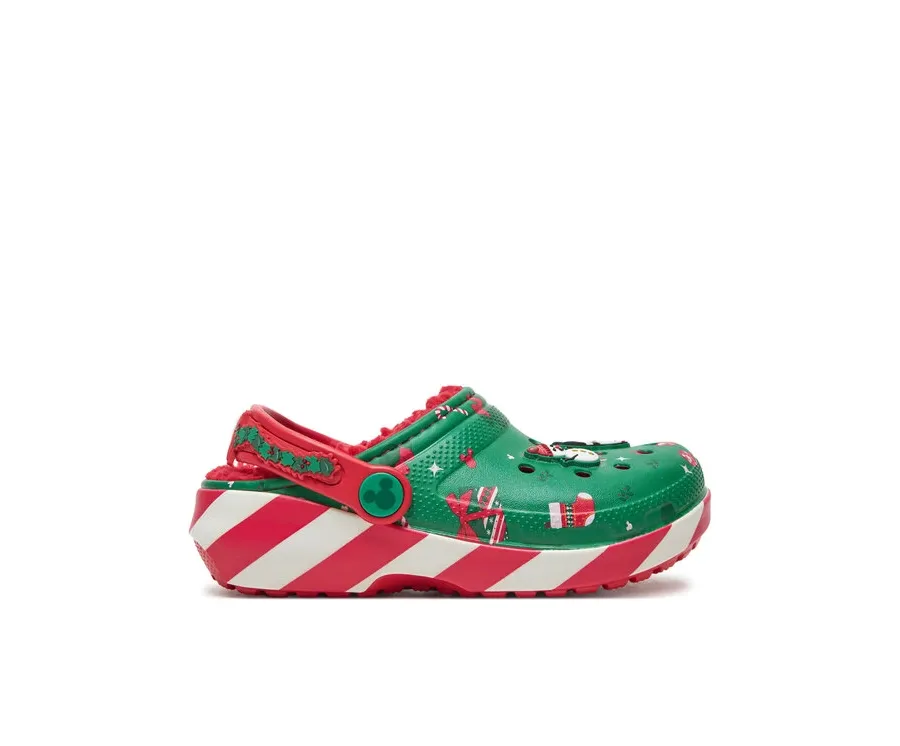 obrazek 1 Crocs Klapki Classic Mickey Xmass Lined Clog K 210814 Zielony
