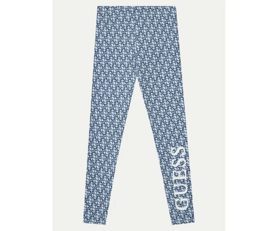 obrazek 1 Guess Legginsy J5RB06 J1314 Niebieski Regular Fit