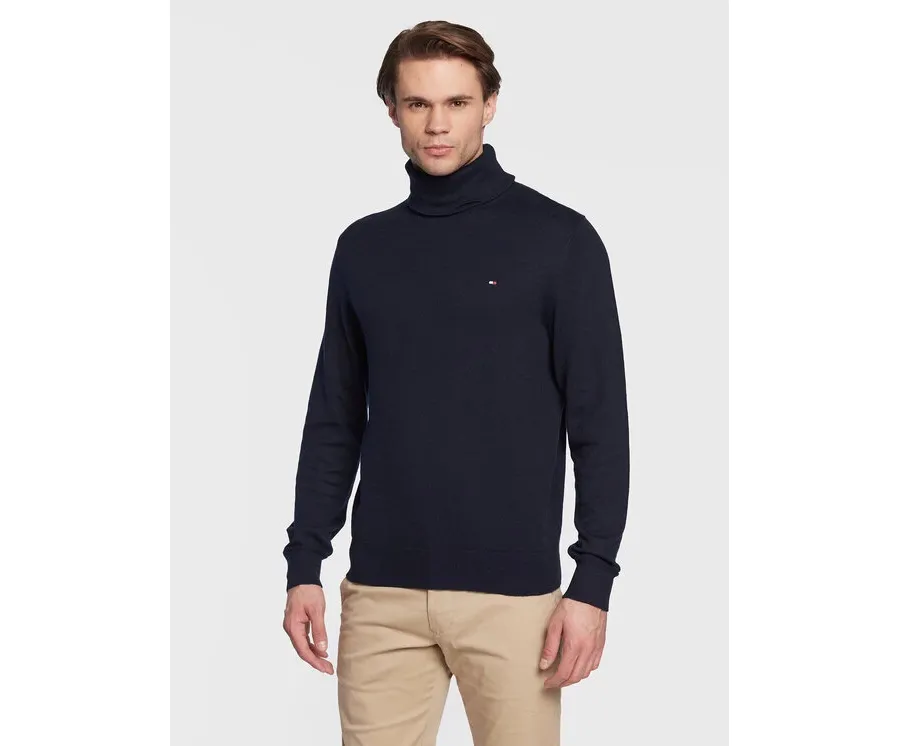obrazek 1 Tommy Hilfiger Golf Pima MW0MW28048 Granatowy Regular Fit