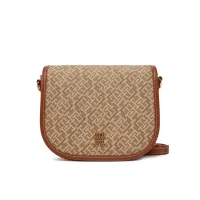 Zdjęcie Tommy Hilfiger Torebka Th Monoplay Leather Saddle Bag AW0AW17414 Brązowy
